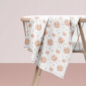 Bocioland 3039 PIELUSZKI MUŚLINOWE 70X70 3-PACK RÓŻ BL303 5