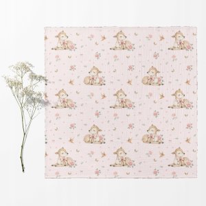 Bocioland 3039 PIELUSZKI MUŚLINOWE 70X70 3-PACK RÓŻ BL303 7