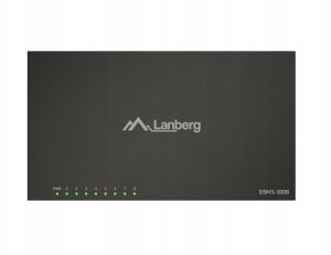 Switch Lanberg SWITCH LANBERG DSM1-1008 8X 1GB/S NIEZARZĄDZALNY GIGABIT ETHERNET DESKTOP 12V (OBUDOWA METALOWA) 2
