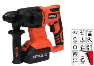 Młotowiertarka Yato YATO MŁOTOWIERTARKA AKUMULATOROWA UDAROWA SDS+ 18V 3Ah Z FUNKCJĄ PODKUWANIA 5