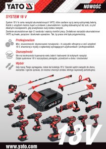 Młotowiertarka Yato YATO MŁOTOWIERTARKA AKUMULATOROWA UDAROWA SDS+ 18V 3Ah Z FUNKCJĄ PODKUWANIA 8