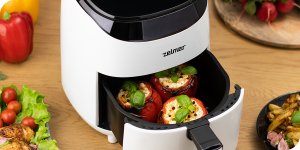 Frytkownica beztłuszczowa Zelmer Frytkownica beztłuszczowa Zelmer ZAF3551W 1200W 3,5L Termoobieg Biała 5
