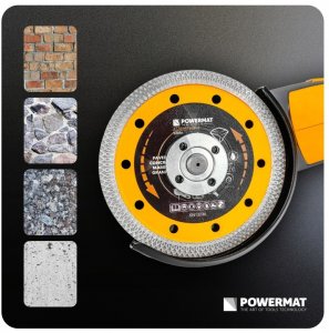 Powermat TARCZA DIAMENTOWA 125MM 1,4MM DO CIĘCIA BETONU GRESU CERAMIKI BRUKU SPIEKU 10