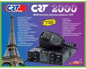 CB Radio CRT Radio CB CRT 2000 AM/FM 12/24V NRC ASQ CTCSS DCS Dual Watch 3