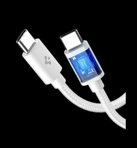 Ładowarka Spigen SPIGEN EE451EU ESSENTIAL 1-PORT NETWORK CHARGER 45W + TYPE-C CABLE WHITE 2