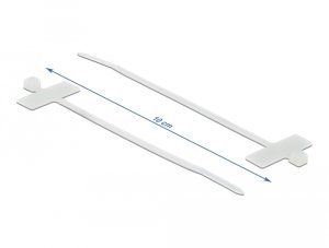 Delock Złączki kablowe z polem do oznaczania L 100 x B 2,5 mm biały 10 sztuk 2