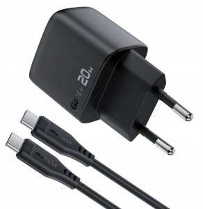 Ładowarka Acefast Ładowarka sieciowa Acefast A113 GaN PD 20W USB-C z wyświetlaczem z kablem USB-C - czarna 4