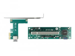 Delock Karta Riser PCI Express x1 do 1 x gniazdo PCI 32 Bit z 60 cm kabel 2
