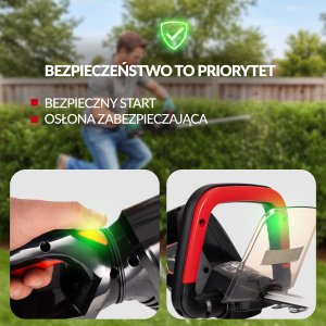 Lehmann HG Nożyce akumulatorowe do żywopłotu przycinania krzewów LGAHT-4045-SET 3