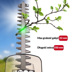 Lehmann HG Nożyce akumulatorowe do żywopłotu przycinania krzewów LGAHT-4045-SET 4