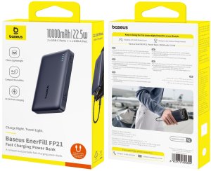 Powerbank Baseus Powerbank Baseus EnerFill FP21 10000mAh 22.5W USB-A - USB-C - czarny 6