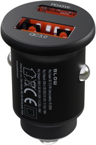 Ładowarka Blow 76-035# Ładowarka samochodowa 2x usb-a+usb-c 45w g50b 4
