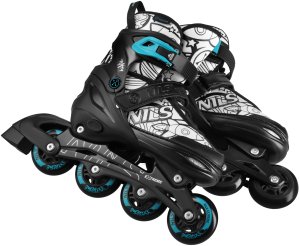 Nils Extreme NH10907 4w1 ŁYŻWOROLKI Z WYM. PŁOZĄ HOKEJOWĄ TINTY ZIELONE ROZM. S(31-34) NILS EXTREME 11