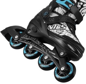 Nils Extreme NH10907 4w1 ŁYŻWOROLKI Z WYM. PŁOZĄ HOKEJOWĄ TINTY ZIELONE ROZM. S(31-34) NILS EXTREME 8