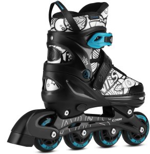 Nils Extreme NH10907 4w1 ŁYŻWOROLKI Z WYM. PŁOZĄ HOKEJOWĄ TINTY ZIELONE ROZM. S(31-34) NILS EXTREME 9