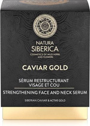 Natura Siberica Caviar Gold Strengthening Face And Neck Serum wzmacniające serum do twarzy i szyi 30ml 2
