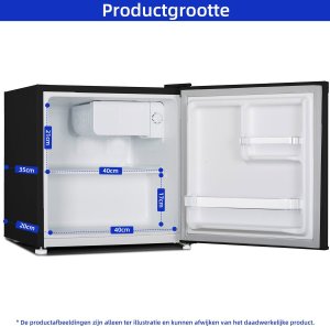 Lodówka CHiQ CSD46D4D minibar, 46 litry, 2 przegródki, 0 °C aż +10 °C, 35 dB 3