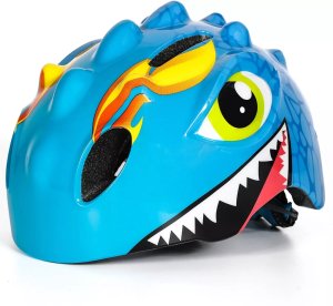 RockBros Kask rowerowy dziecięcy motyw smok lekki 50-54 cm - niebieski WOZINSKY 8