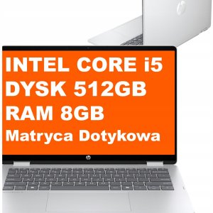Laptop HP Laptop HP OmniBook 5 Flip 2w1 14-fp0015na / C1LM2EA / Intel i5 / 8GB / 512GB / Iris Xe / 2k / Dotyk / Win 11 / Srebrny 2