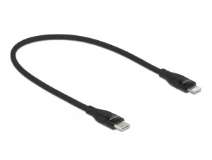 Kabel USB Delock Kabel danych i ładowania USB Type-C™ do Lightning™ dla iPhone™, iPad™ i iPod™ czarny 0,5 m MFi 2