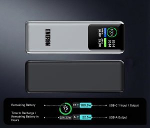 Powerbank Eneron MOCNY POWERBANK SZYBKIE ŁADOWANIE 20000mAh USB-C 100W do LAPTOPA TELEFONU 4