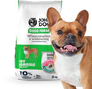 John Dog John Dog GOOD FORM MAŁE RASY wieprzowina z wołowiną Karma sucha dla psa 3kg 3