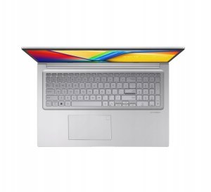 Laptop Asus ASUS Vivobook 17 X1704VA-AU1069W Core 5 120U 17.3"FHD IPS-level Panel 60Hz 250nits AG 16GB DDR5 SSD512 Intel Graphics WLAN+BT Cam720p 50WHrs Win11 Cool Silver 6
