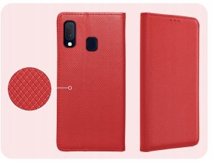 Hello Case Etui z Klapką Do Samsung Galaxy A20e (Czerwone, Zamykane, Magnetyczne) 4