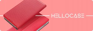 Hello Case Etui z Klapką Do Samsung Galaxy A20e (Czerwone, Zamykane, Magnetyczne) 8