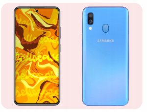 Hello Case Etui z Klapką Do Samsung Galaxy A40 (Czerwone, Zamykane, Kabura) Szkło 7