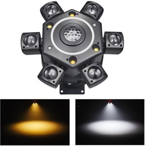 Lampa studyjna LIGHT4ME Ruchomy multiefekt świetlny 7w1 LED DMX BEAM GOBO STROBO LASER LIGHT4ME COSMOS 2 8
