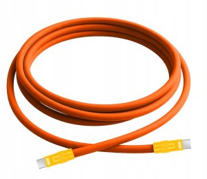 Newell Kabel Newell USB-C - USB-C 100 W, 2 m, silikonowy, pomarańczowo-żółty 3