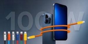 Newell Kabel Newell USB-C - USB-C 100 W, 2 m, silikonowy, pomarańczowo-żółty 4