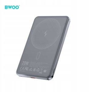 Powerbank BWOO P80 powerbank PD 20W 10000 mAh with cable USB-C and with display black 2