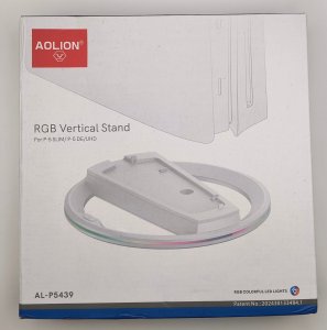 Pionowy stojak RGB do PS5 Slim / PS5 Pro stabilny stojak LED 4
