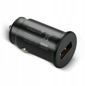 Ładowarka Ładowarka samochodowa 1 X USB QC3.0 18W czarna 3