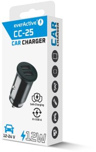 Ładowarka Ładowarka samochodowa 2 X USB 12W czarna 4