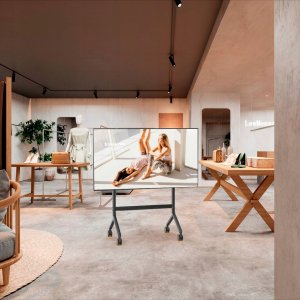 North Bayou P100 - Solidny mobilny stojak do tablic interaktywnych ekranów multimedialnych i telewizorów 65"-90" 6