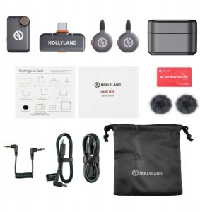 Mikrofon SmallRig Hollyland LARK M2S Combo bezprzewodowy mikrofon krawatowy (Space Gray) 7