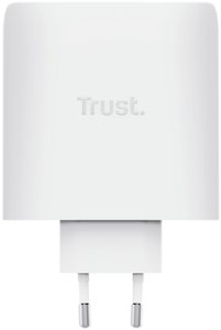 Zasilacz do laptopa Trust TRUST GaN Ładowarka MAXO 100W 2-Port, USB-C, biała 4