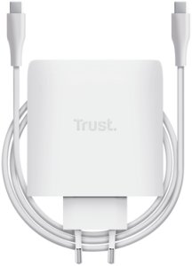 Zasilacz do laptopa Trust TRUST GaN Ładowarka MAXO 100W 2-Port, USB-C, biała 5