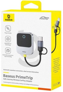 Baseus Adapter CarPlay Baseus SafeJourney Series bezprzewodowy - szary 2