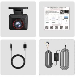 Wideorejestrator Dod Tech Kamera samochodowa AKEEYO P1 wideorejestrator FullHD 30fps - czarna 13