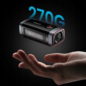 Wideorejestrator Akeeyo Kamera sportowa AKEEYO 710 Lite wideorejestrator na kierownicę na rower motocykl - czarna 9