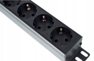 Listwa zasilająca Listwa zasilająca power RACK 1U 8 gniazd z tyłu 2m włącznik 6