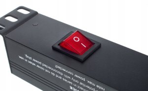Listwa zasilająca Listwa zasilająca power RACK 1U 8 gniazd z tyłu 2m włącznik 7