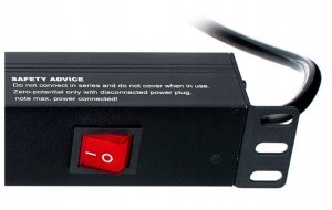 Listwa zasilająca Listwa zasilająca power RACK 1U 8 gniazd z tyłu 2m włącznik 10