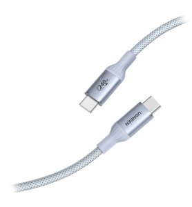 Ugreen Kabel USB-C Ugreen L534 PD 240W, 480Mbps, 1m (srebrny) 2