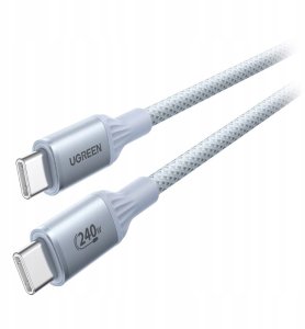 Ugreen Kabel USB-C Ugreen L534 PD 240W, 480Mbps, 1m (srebrny) 3