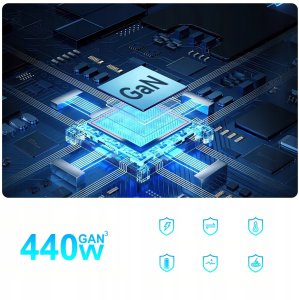 Ładowarka Wozinsky Stacja ładująca Wozinsky WSL-440 440W Gan QC3 - czarna 4